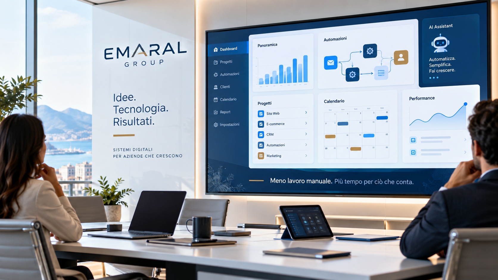 Emaral Group progetta ecosistemi digitali personalizzati per aziende, professionisti e startup